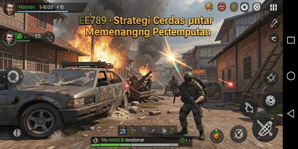 Screenshot gameplay strategis EE789 dengan grafik yang memukau.