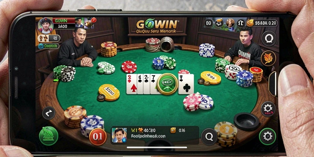 Tampilan menarik dari permainan QiuQiu GOWIN saat bertanding.
