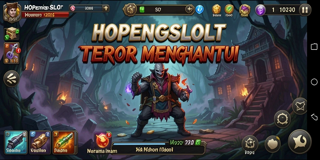 Screenshot HOPENGSLOT menampilkan karakter yang terjebak dalam kegelapan horor.