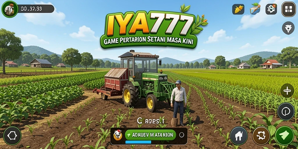 Screenshot menampilkan aktivitas bertani yang seru di IYA777.