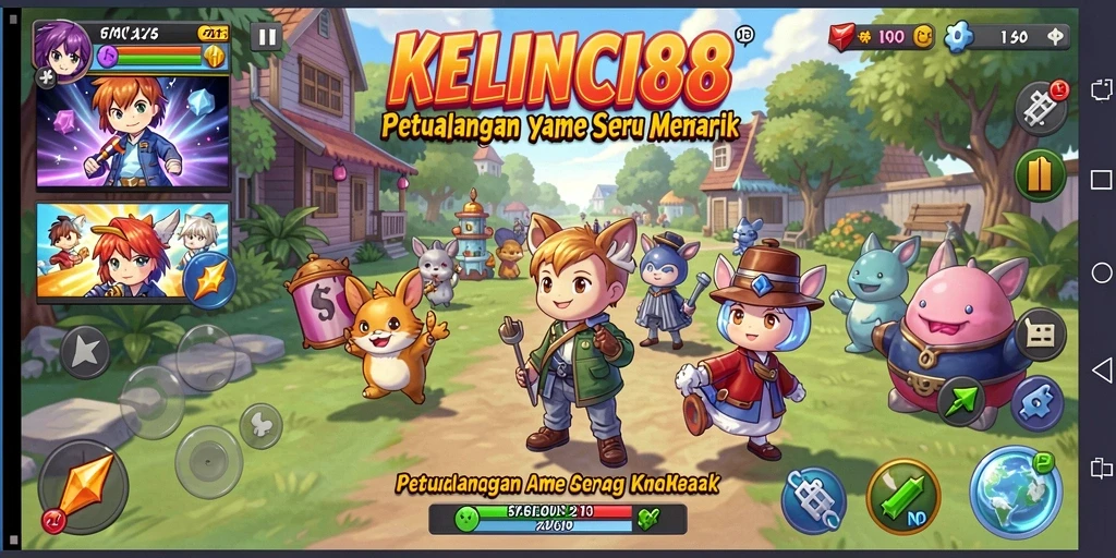 Screenshot KELINCI88 menampilkan gameplay yang seru dengan karakter Anime.