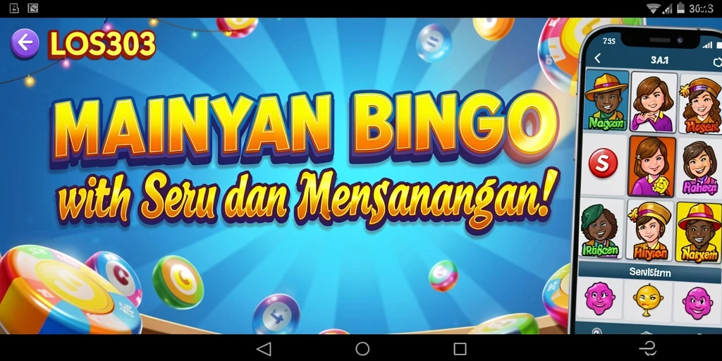 Screenshot gameplay LOS303 yang menampilkan keseruan permainan Bingo.