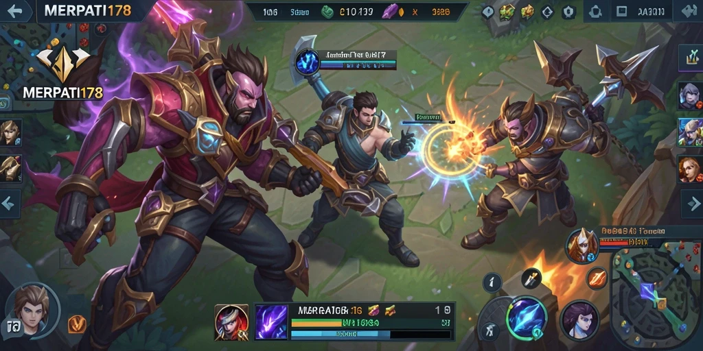 Gameplay seru dalam pertarungan tim di MERPATI178.