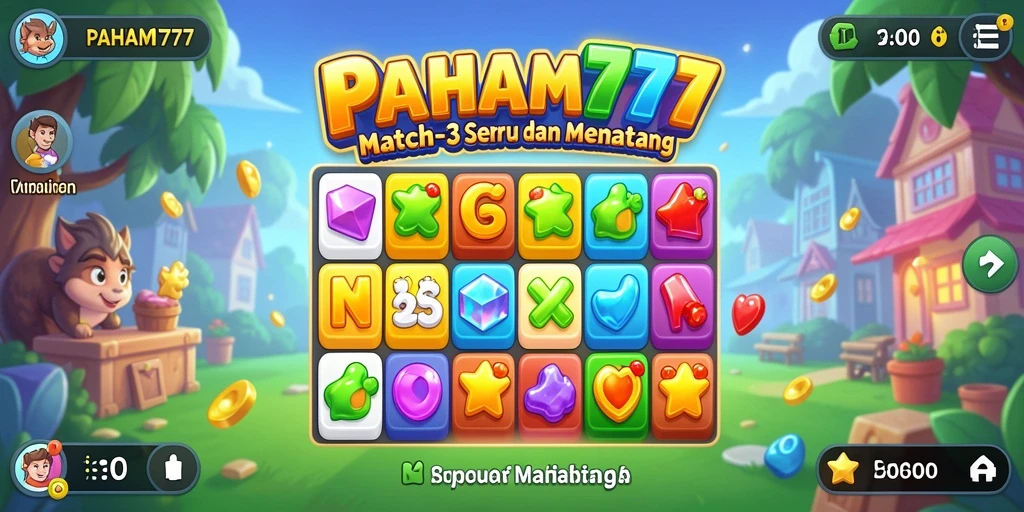 Screenshot menunjukkan gameplay seru dan penuh warna dari PAHAM777