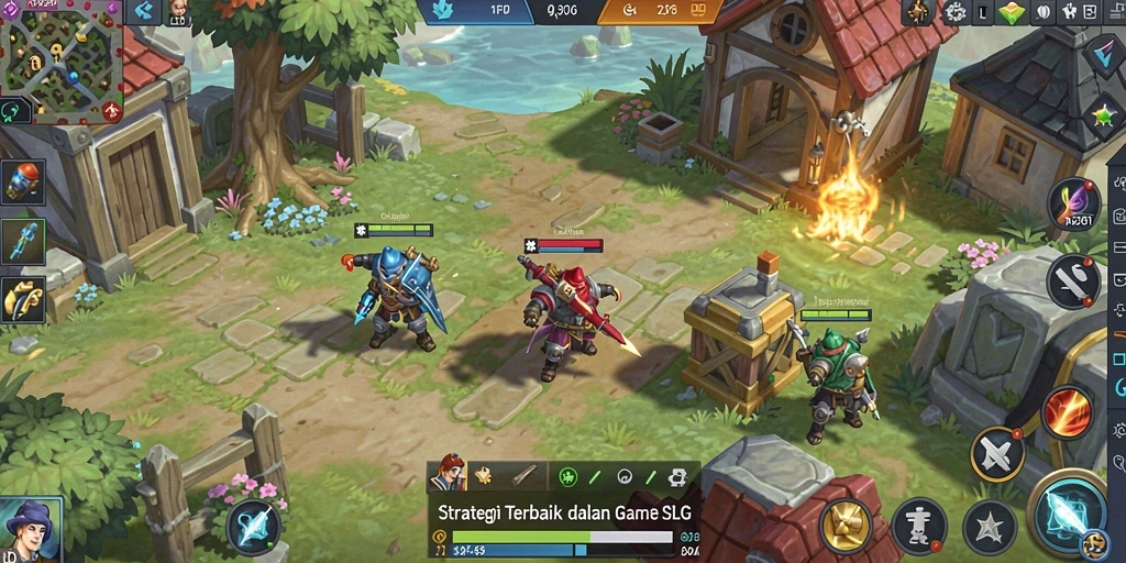 Tampilan menarik dari gameplay strategis dalam RP62RP.