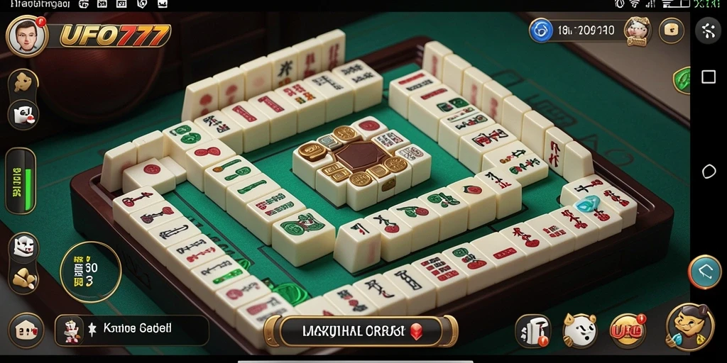Tampilan gameplay Mahjong yang menarik dan interaktif di UFO777.